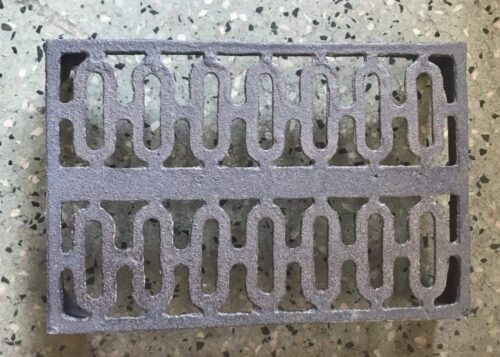 Vent 13, double brick size cast iron vent, reproduction of heritage vent. 222 x 148mm, Please contact us for current stock levels and orders. $58 each