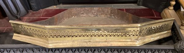 Brass ash pan with decorative front, W 680 x D 300mm (F71) $165