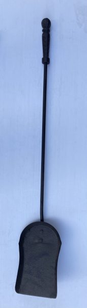 Fireside ash and coals shovel, fire tools, cast iron handle 68cm H (F174) $15